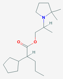 2-(2,2-Dimethyl-1-pyrrolidinyl)propyl 2-cyclopentylpentanoate